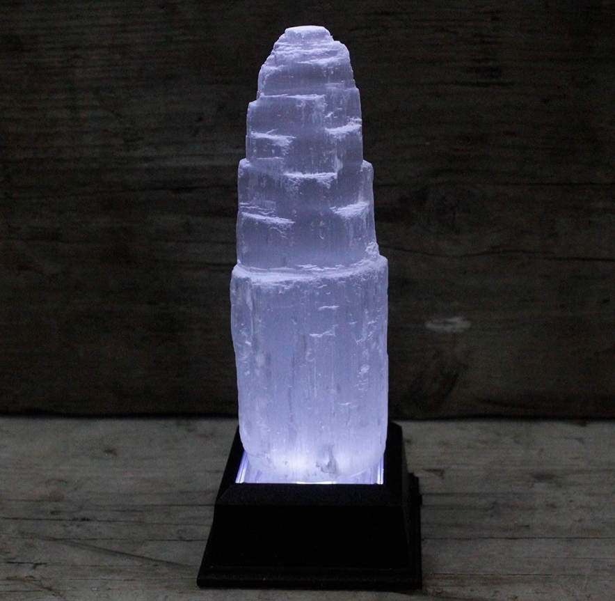 15cm Handmade Ancient Wisdom Natiural Selenite Healing Crystal Tower