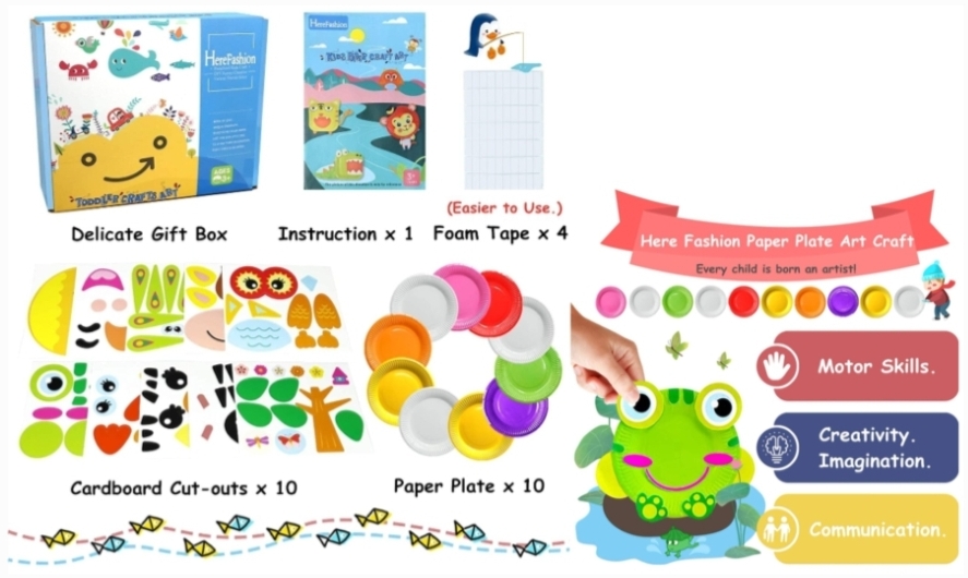 Here Fashion Toddler Pre School Learning Crafts Set: