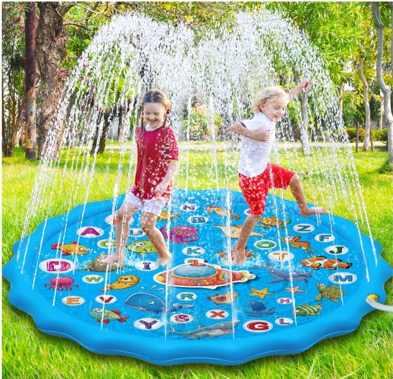 Luchild Kids Splash Pad Sprinkler Play Mat RRP £21.99