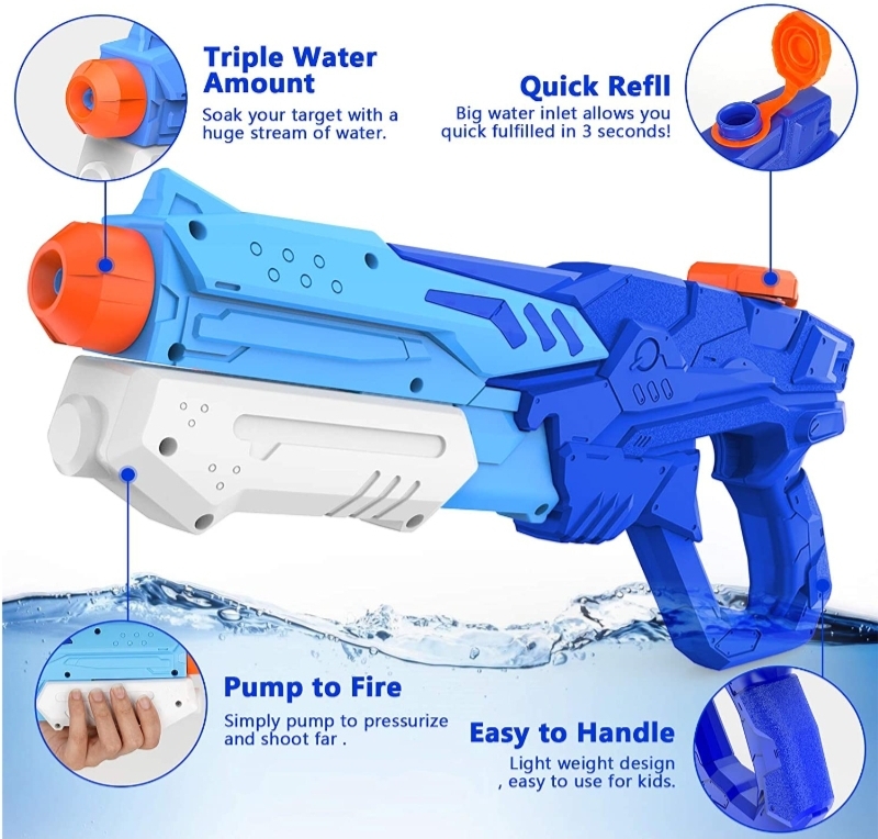 Kiztoys Water Gun Toy for Kids and Adults.