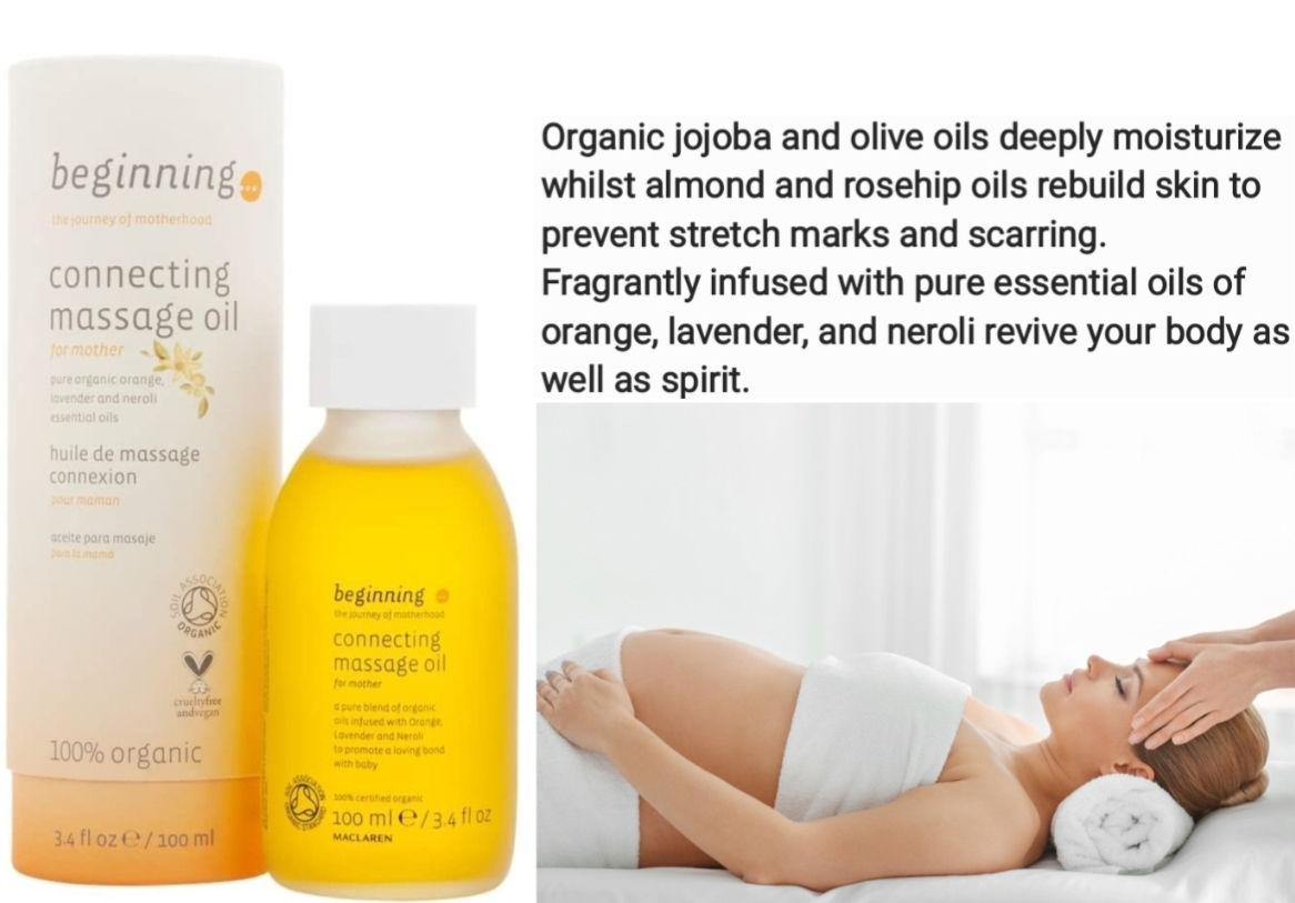Organic Massaging Oil: 100 mls.