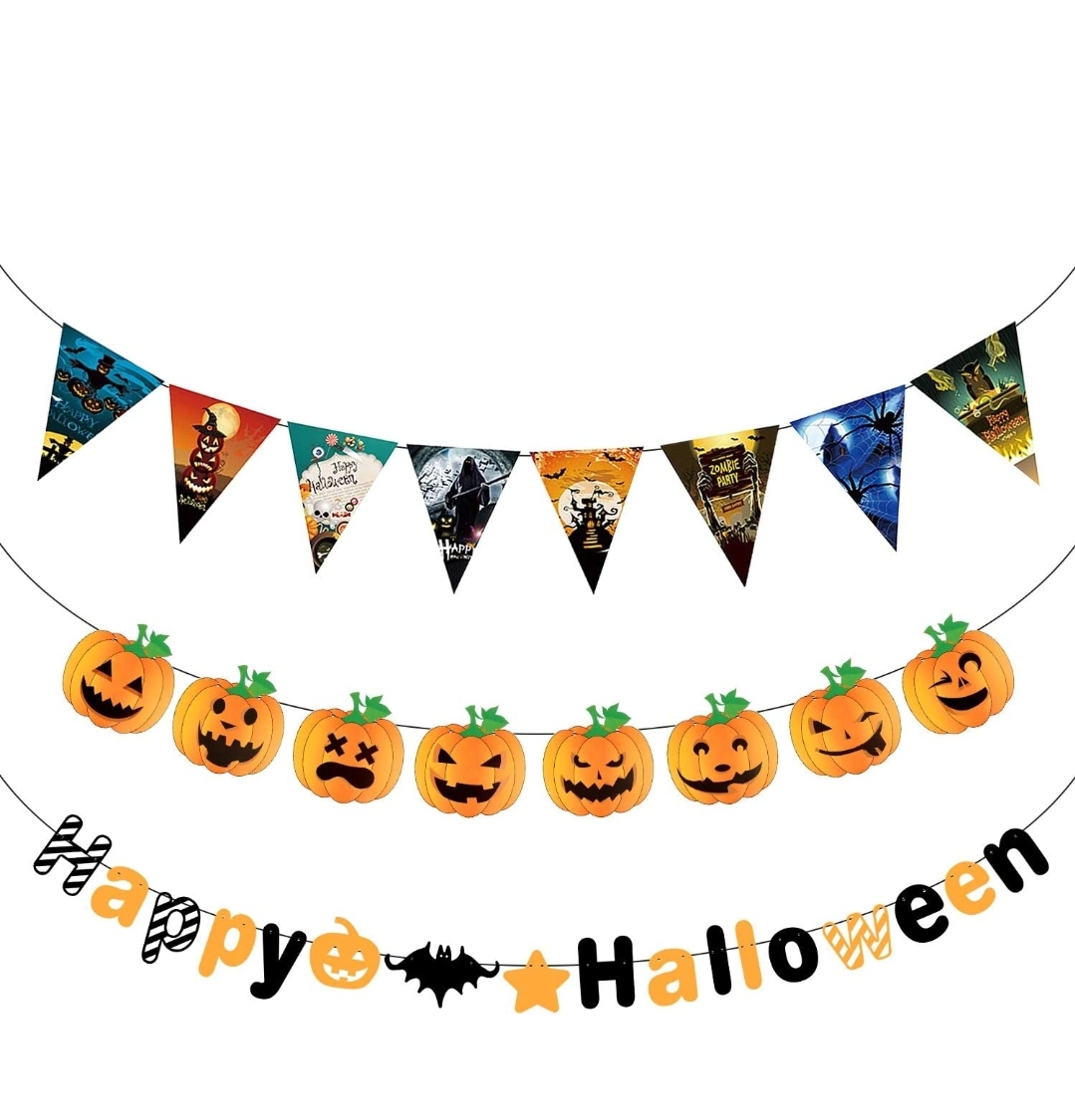 5 Child Friendly Halloween Party Banner Decorations by HIDARLING