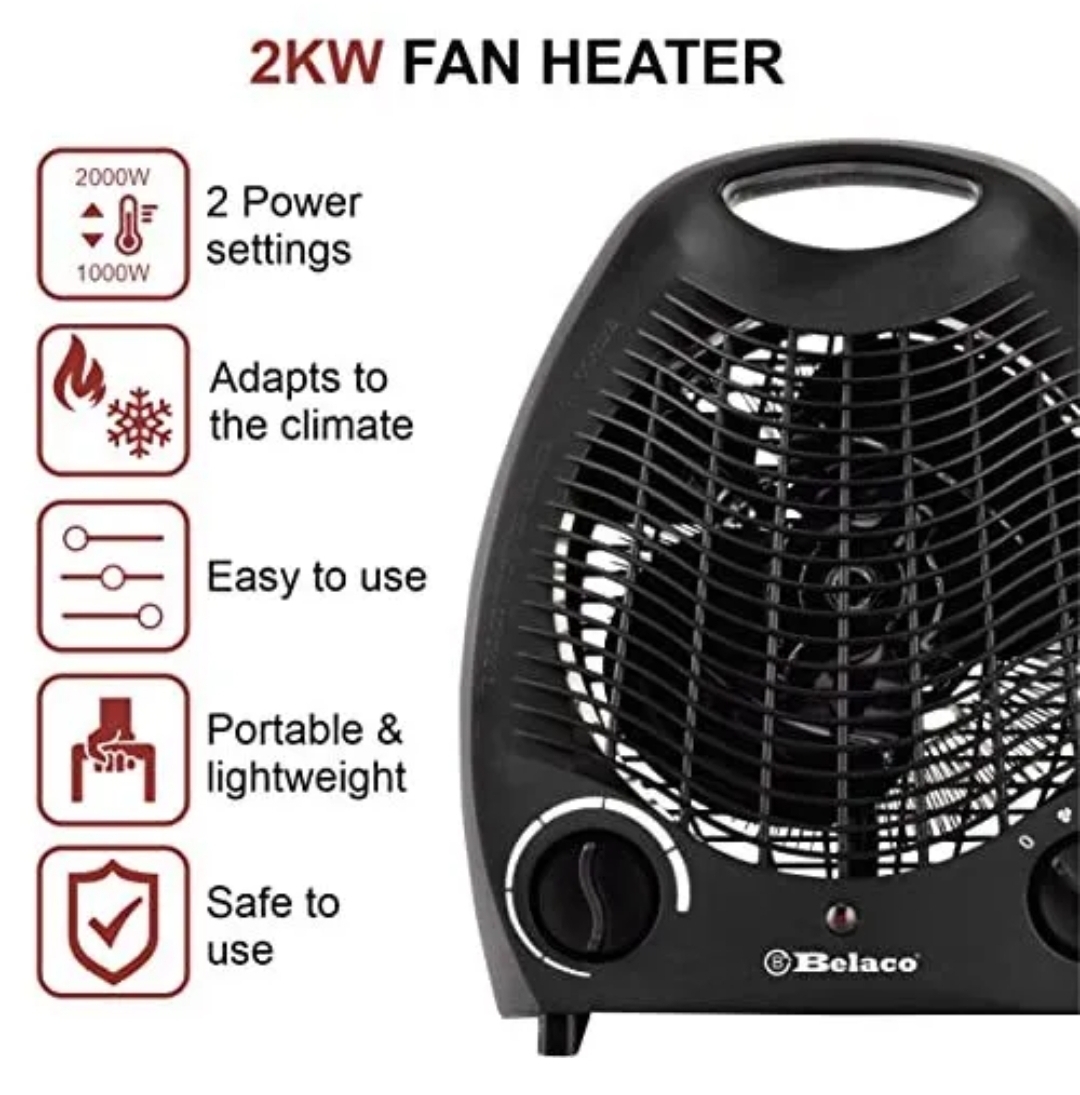 Belaco 3 Settings Heater/Cooling Fan.
