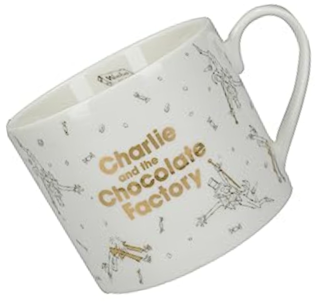 Charlie and The Chocolate Factory Fine China and Real Gold Mug.