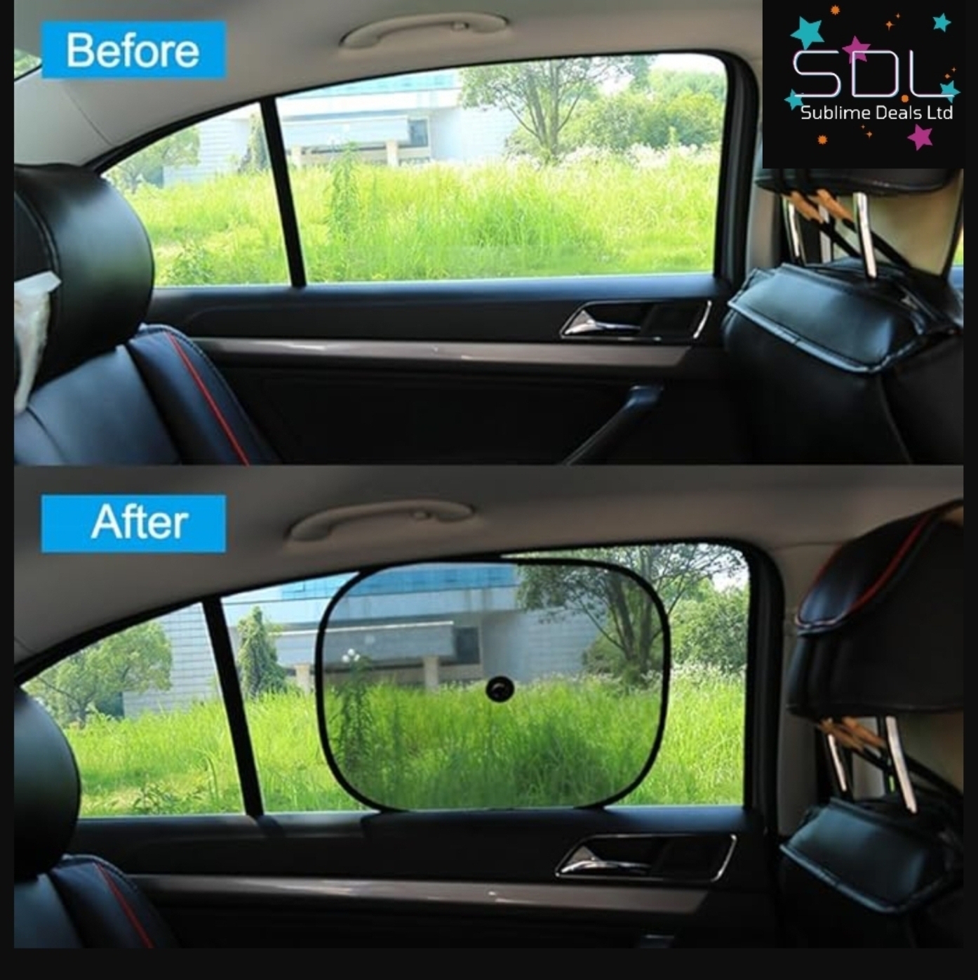 Car Window Sun & UV PROTECTION Shades 4PCK and 2 Storage Pouches To Store & Protect Your Shades When Not In Use.