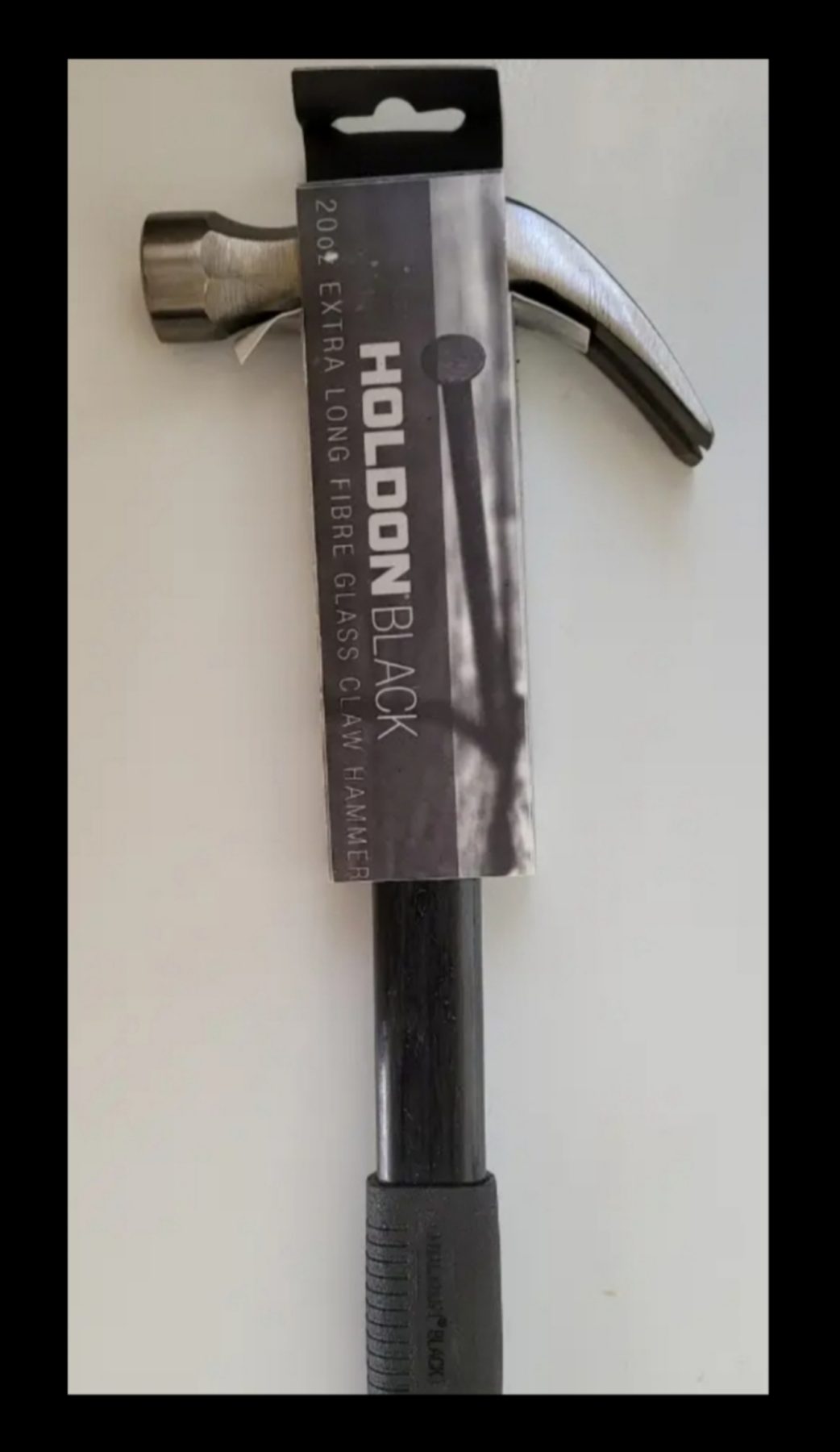 Holdon 20oz Extra Long Vibration Eliminating Fibreglass Claw Hammer: