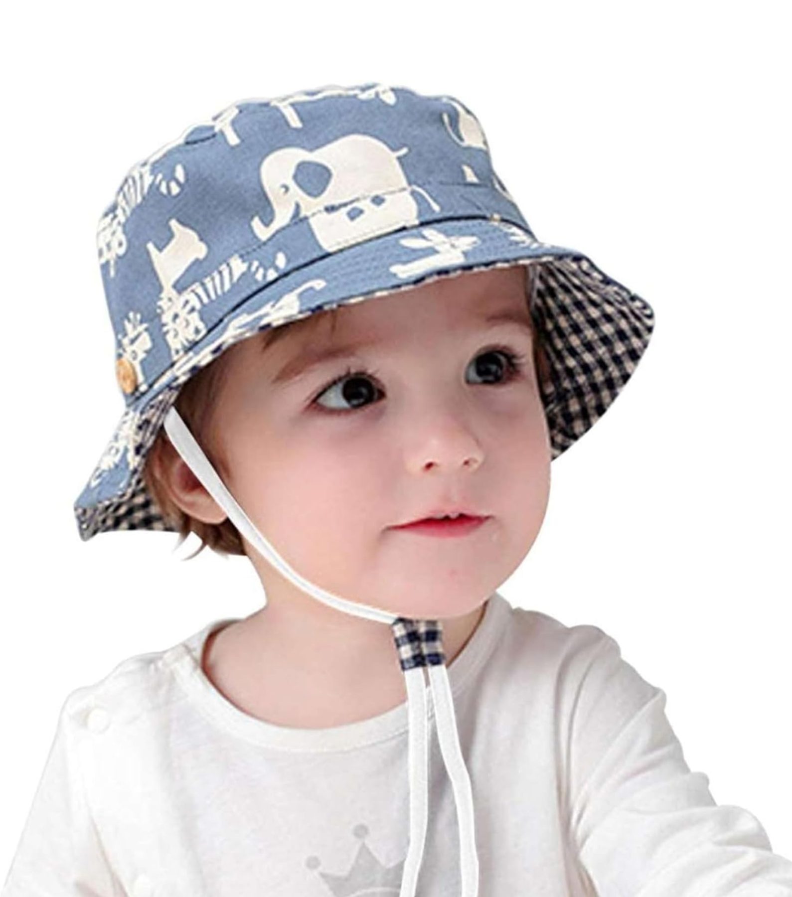GEMVIE Animal Wide Brim Bucket Sun Hat for Toddlers. Sizes 2-4 & 4-6 Years.