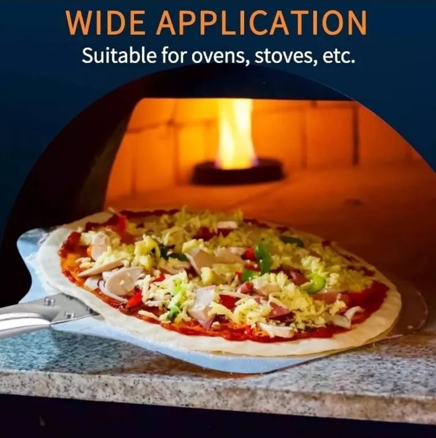 GA Homefavor 15 inch Long Handle Pizza Peel