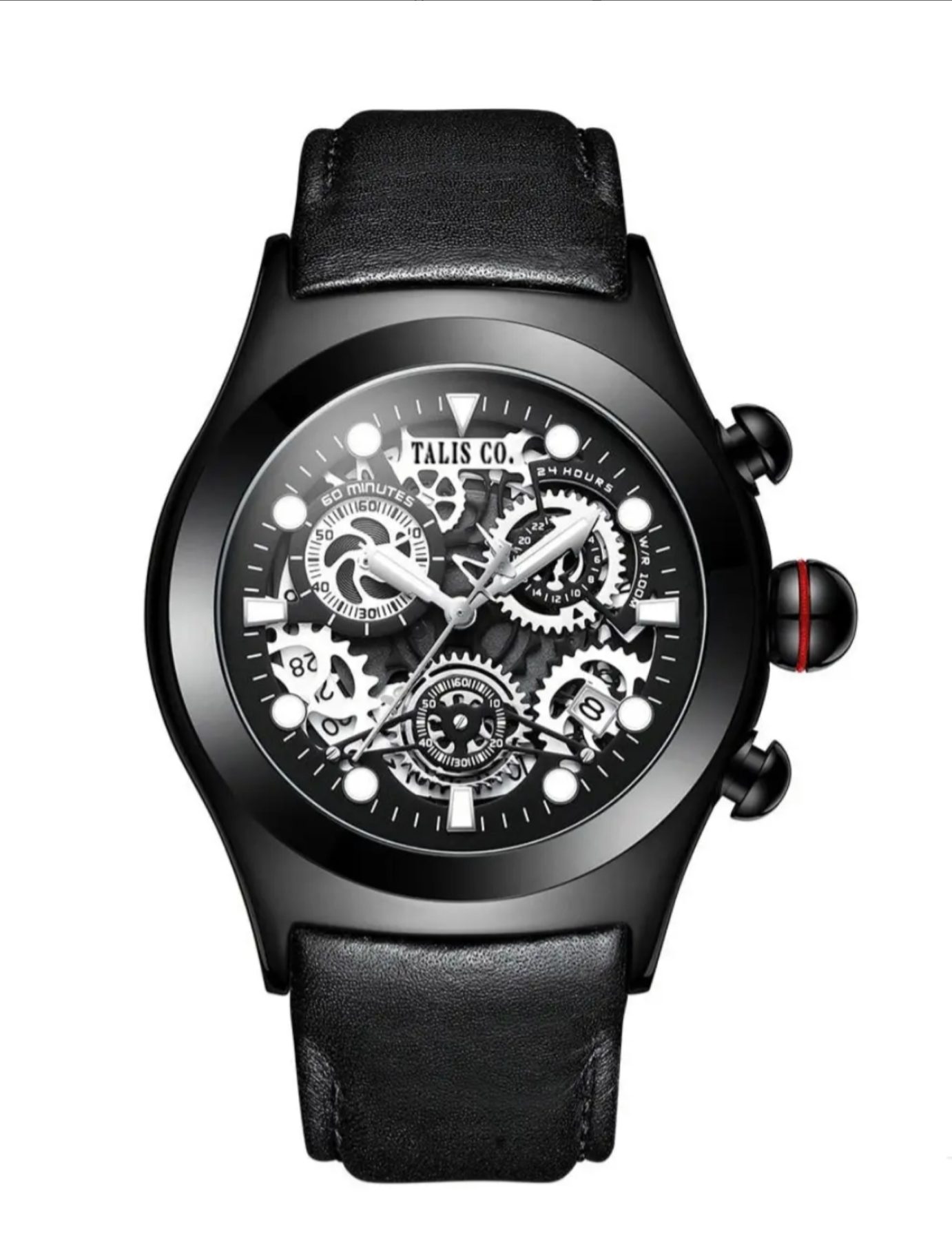 Talis Co Zeus Chronograph Watch - Black Edition (RRP£699). Sorry We're Out Of Stock! We're trying to get more in! Please check back soon!