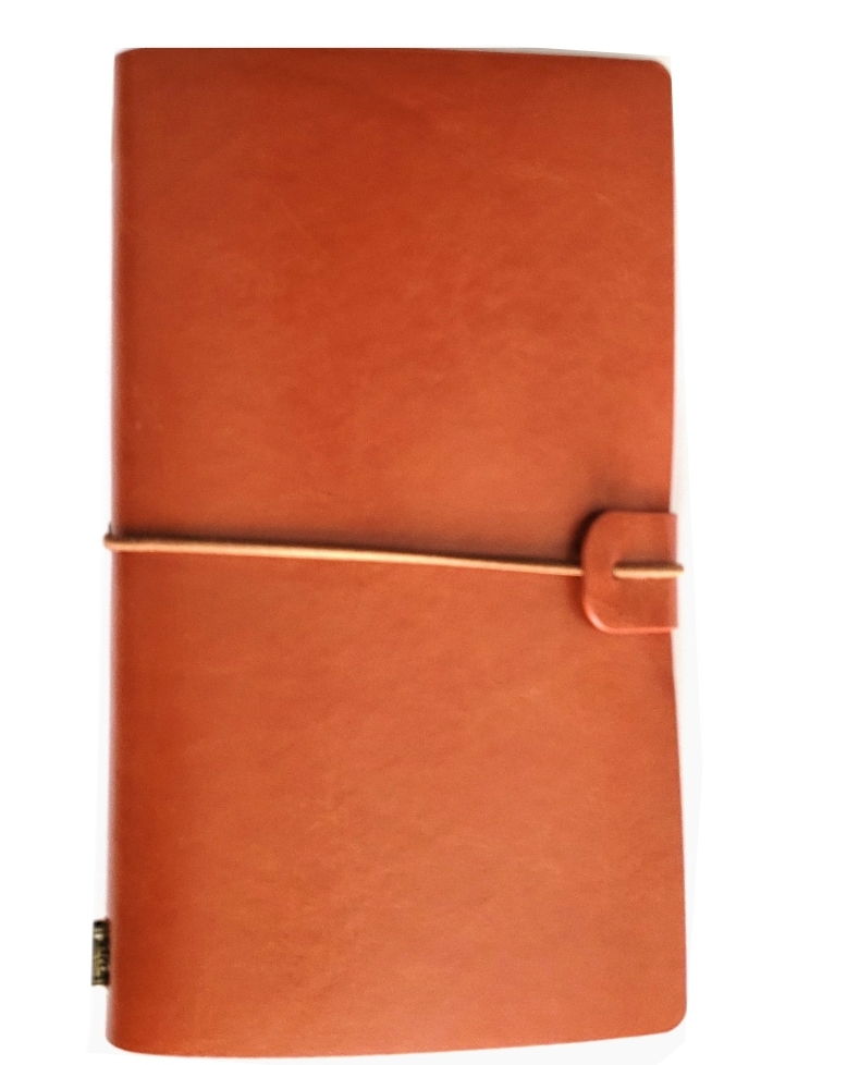 HIGH-QUALITY PU BROWN LEATHER, REFILLABLE, 'WIFE' JOURNAL.